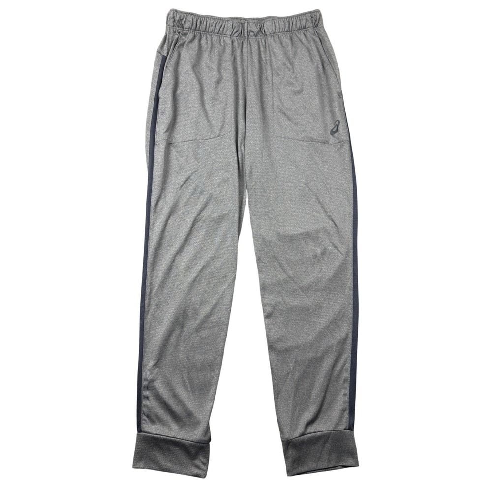 Asics Mens Medium Gray Athletic Jogger Sweatpants Athletic Active Workout Gym